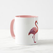 幾何学的フラミンゴ マグカップ (正面左)