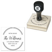 幾何学的フレームスクリプトによるアドレスの変更 ラバースタンプ (押印)