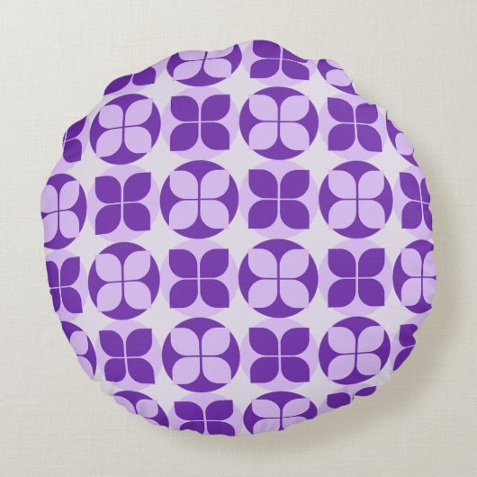 幾何学的フローラエレガンスラウンドピロー ラウンドクッション (裏面)