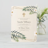 幾何学的フローラクロス確認招待状 招待状 (スタンド正面)