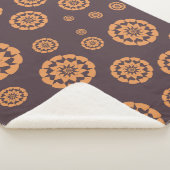 幾何学的フローラセレニティスロー シェルパブランケット (3/4)