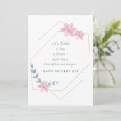 幾何学的フローラマザーズデイホリデーカード シーズンカード (スタンド正面)