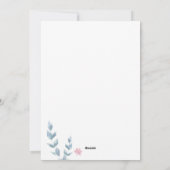 幾何学的フローラマザーズデイホリデーカード シーズンカード (裏面)