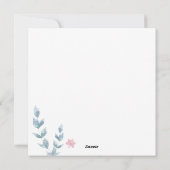 幾何学的フローラマザーズデイホリデースクエアカード シーズンカード (裏面)