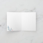 幾何学的フローラマザーズデイホリデーフォールディングカード シーズンカード (内部)