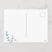 幾何学的フローラマザーズデイホリデーポストカード シーズンポストカード (裏面)