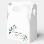 幾何学的フローラ結婚の緑 フェイバーボックス (オープン)