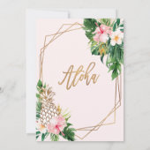 幾何学的フローラASEC記念日パーティー 招待状 (裏面)