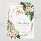 幾何学的フローラASEC記念日パーティー 招待状 (正面/裏面)