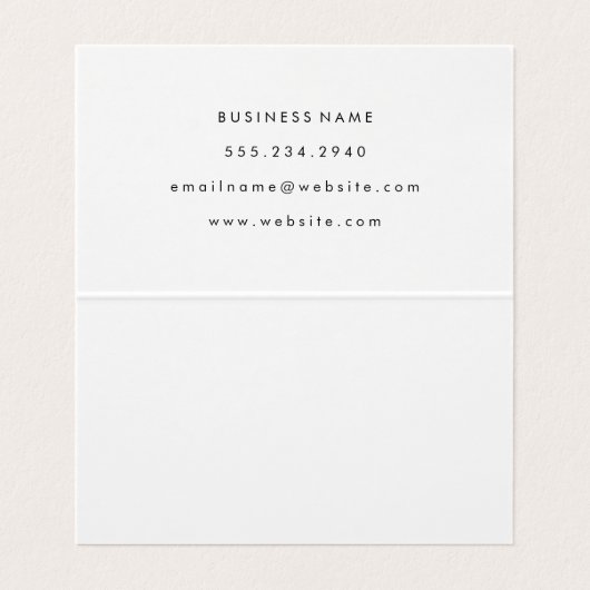 幾何学的ブラックレザーフェイククラフト紙斑点 名刺 (内部フラット)