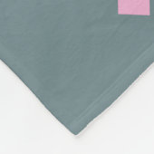 幾何学的ブラハウスタイポグラフィ フリースブランケット (角)