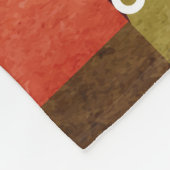 幾何学的ブラハウスタイポグラフィ フリースブランケット (角)