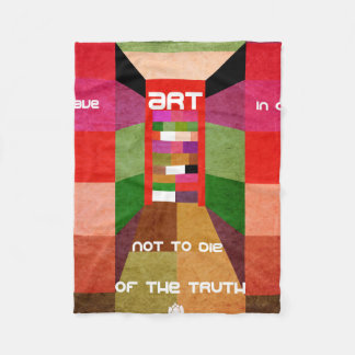 幾何学的ブラハウスタイポグラフィ フリースブランケット
