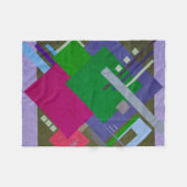 幾何学的ブラハウス フリースブランケット (正面(横))