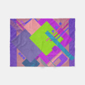 幾何学的ブラハウス フリースブランケット (正面(横))