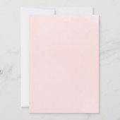 幾何学的ブルゴーニュ赤面フローラブライダルシャワー 招待状 (裏面)