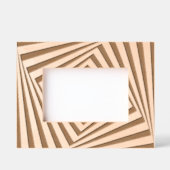 幾何学的プリントアートレーザエッチング写真フレーム レーザー彫刻フレーム (正面)