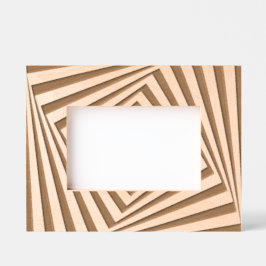 幾何学的プリントアートレーザエッチング写真フレーム レーザー彫刻フレーム