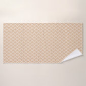 幾何学的プリントバスタオル バスタオル (バスタオル)