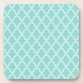 幾何学的プリントプラスチックコースター コースター (正面)