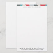 幾何学的プロフェッショナル実在地文具 便箋 (正面/裏面)