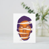 幾何学的ヘッド ポストカード (スタンド正面)