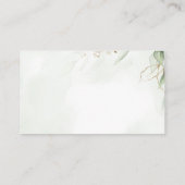 幾何学的ベビーシャワーおむつラッフルカードインサート エンクロージャーカード (裏面)