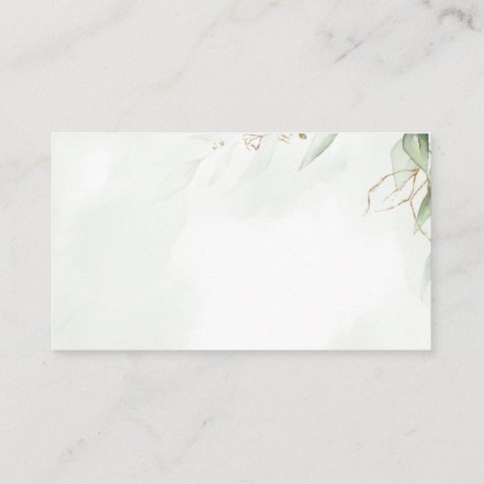 幾何学的ベビーシャワーおむつラッフルカードインサート エンクロージャーカード (裏面)