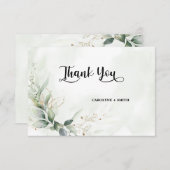 幾何学的ベビーシャワーサンキューカード (正面/裏面)