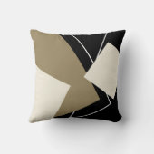 幾何学的ベージュピアロー クッション (裏面)