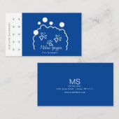 幾何学的ペットトリマーSudsロゴ報酬 名刺 (正面/裏面)