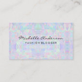 幾何学的ホログラフィックデザイン 名刺 (正面)