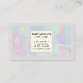 幾何学的ホログラフィック | モノグラム縁どと 名刺 (裏面)