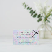 幾何学的ホログラフィック |ロイヤリティカード ロイヤリティカード (スタンド正面)