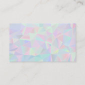 幾何学的ホログラフィック |ロイヤリティカード ロイヤリティカード (裏面)