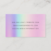 幾何学的ホログラフィック | QRコード 名刺 (裏面)