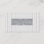 幾何学的ボヘミアンパターン |金属バナー 名刺 (裏面)