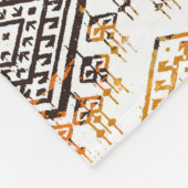 幾何学的ボホ族:パタ動揺してーン。 フリースブランケット (角)