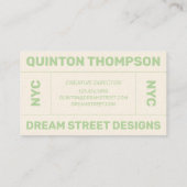 幾何学的マ素朴ットブラックビジネスカード 名刺 (裏面)