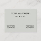 幾何学的ミニマルコンテンポラリーリストジオメトリック 名刺 (裏面)