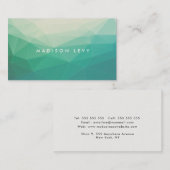 幾何学的ミニマルモダンスコンテンポラリー事業 予約カード (正面/裏面)