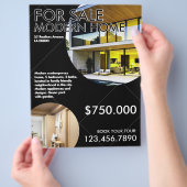 幾何学的ミニマル実在リストエステートフライヤー チラシ (手)