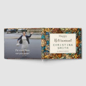 幾何学的モザイクのステンドグラスの引退パーティー ゲストブック (全面)