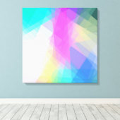 幾何学的モザイク抽象芸術 キャンバスプリント (インサイチュ (ウッドフロア))