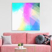 幾何学的モザイク抽象芸術 キャンバスプリント (インサイチュ (リビング))