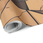 幾何学的モザイク退職ギフトfor農家パパ ラッピングペーパー (ロールコーナー)