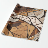 幾何学的モザイク退職ギフトfor農家パパ ラッピングペーパー (アンロールド)
