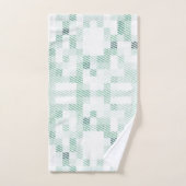 幾何学的モザイク バスタオルセット (ハンドタオル)