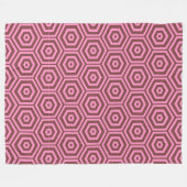 幾何学的モザイク フリースブランケット (正面(横))