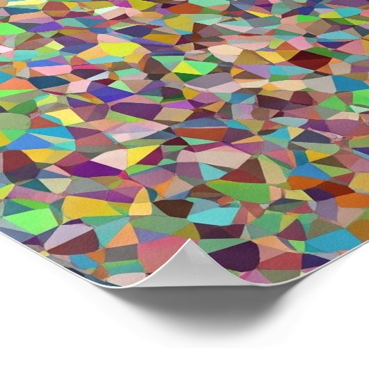 幾何学的モザイク ポスター (角)